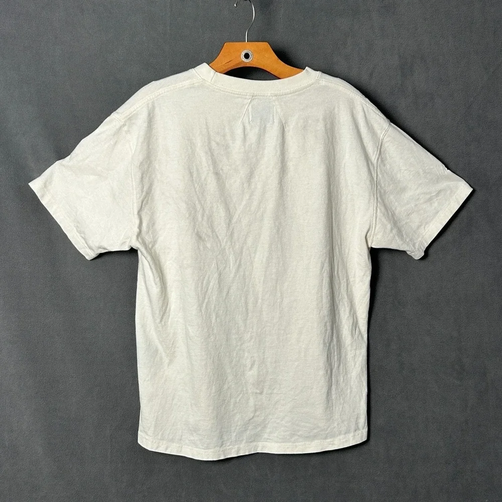 Rhude Legend Lives On Black Hills Graphic T-Shirt Vintage White Mens Small USA